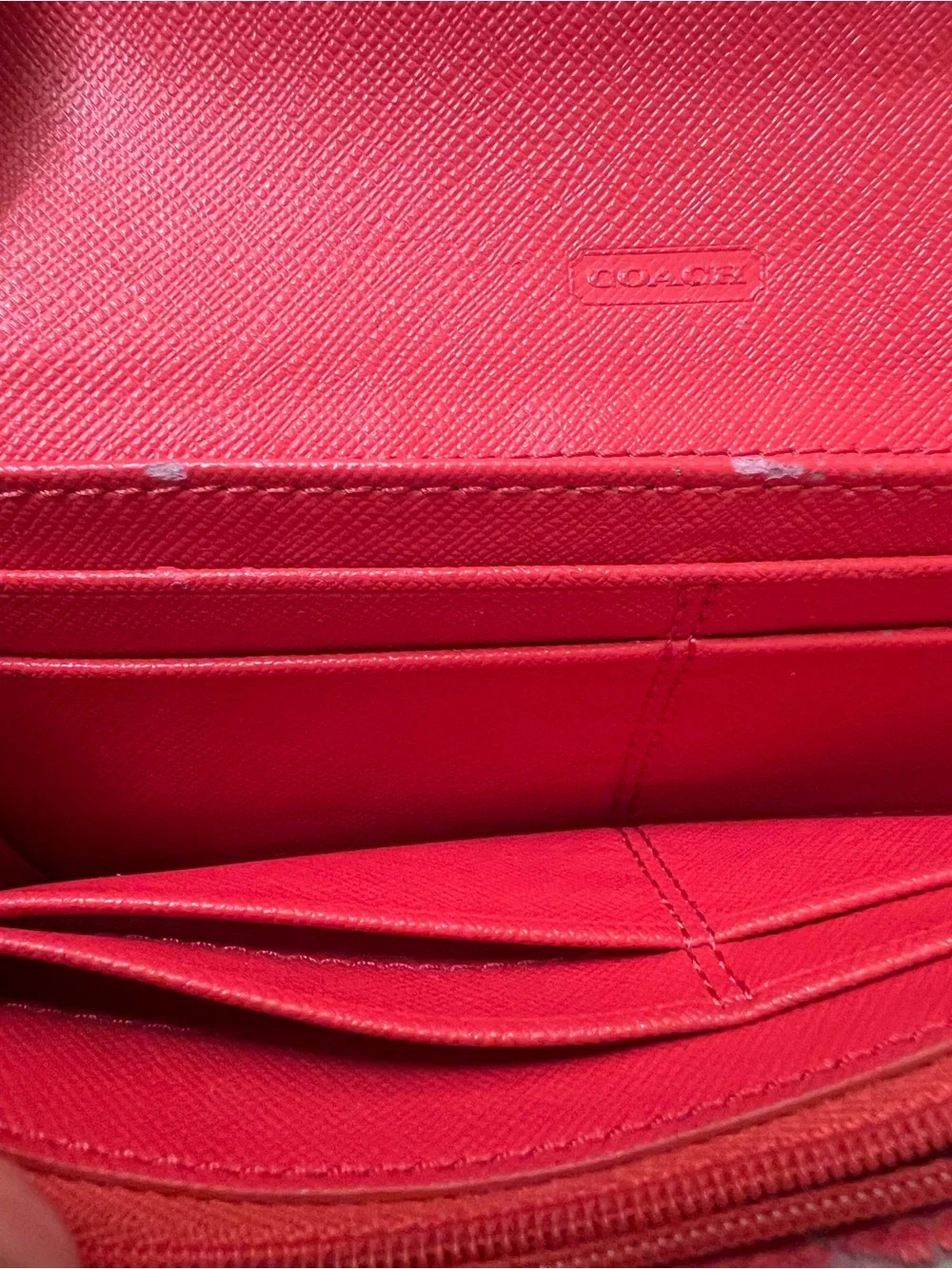Coach Signature Canvas Long Wallet